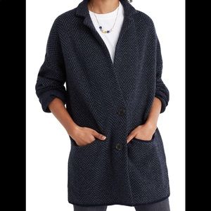 Madewell Sweater Jacket: Size S: Navy